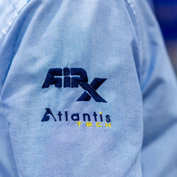 AirX Atlantis logo on shirt sleeve